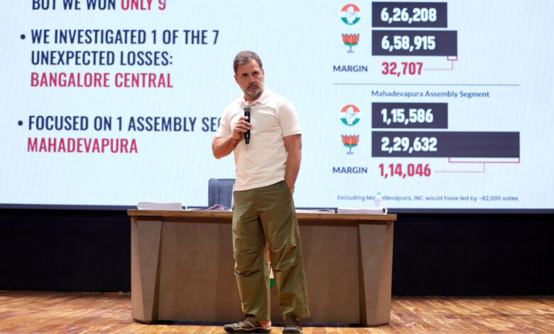 ‘भाजपा को फायदा पहुंचाने के लिए वोटों की चोरी’, कर्नाटक के बाद अब महाराष्ट्र CEO ने राहुल गांधी से मांगा शपथ पत्र | Maharashtra CEO seeks affidavit from Rahul Gandhi on allegations of manipulation of voter list